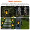 Solar Flickering Flames Lantern Ip65 Waterproof Led Torch Lamp For Outdoor Garden Patios Lawns