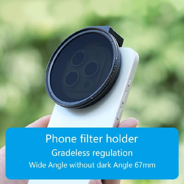 67mm Phone Gadget Filter Base Plastic Filter Attachment Filter Holder Smartphone Filter Attachments for Phone  14/15