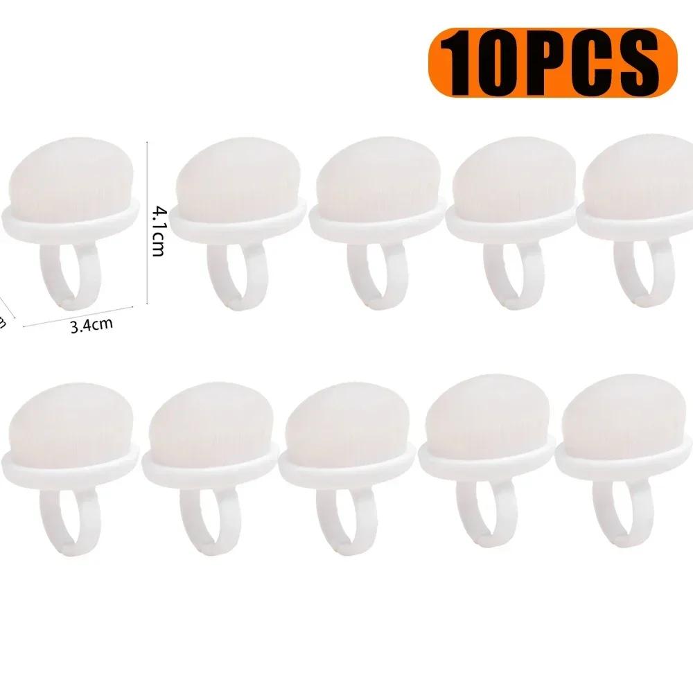 

1/5/10 шт. Профессиональная щетка для ногтей, щетка для дизайна ногтей, щетка для удаления гель-лака, пудра, инструмент для чистки, кисти для макияжа, маникюрные аксессуары 10pcs белый