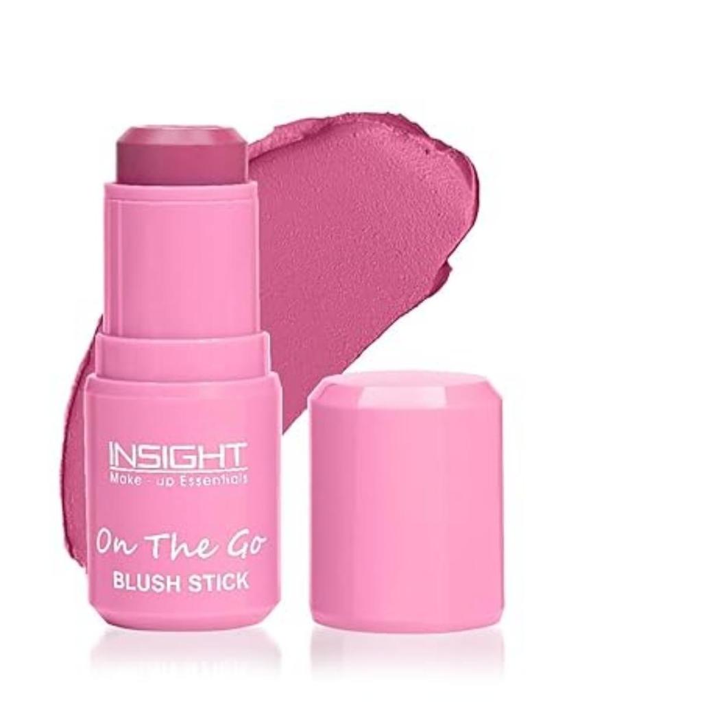 On The Go Blush Stick | Cream Formula| Multi-Use for Cheeks, Lips & Eyes |Long-Lasting |Infused with Vitamin E|Easy Color Payoff| Rouge Red – 6.5 G