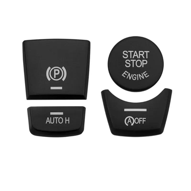 Car Engine Start Stop & Electronic Hand Brake P Button Decoration Cover For BMW F10 F07 F01 X3 F25 X4 F26 F11 F06 X5 F15 X6 F16