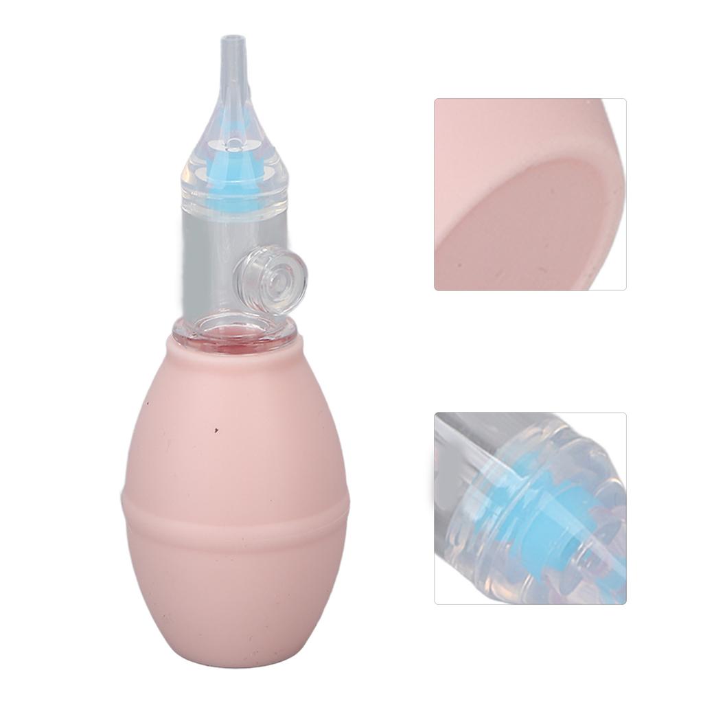 Baby Manual Nasal Aspirator Silicone Nose Mucus Suction Sucker Cleaning Tool for Infant Toddlers