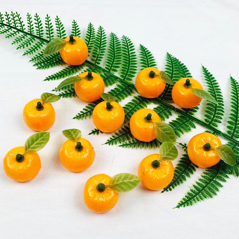 Realistic Mini Fake Oranges - Plastic Fruit Model for Photography, Home Decoration, Display Props