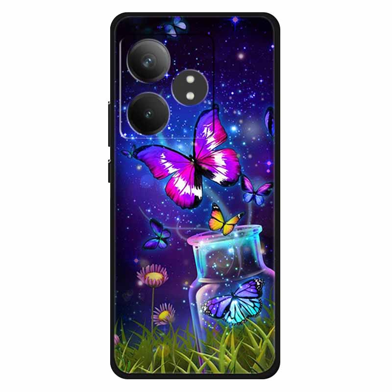 Funda For Realme GT 6T / GT 6 Cases Silicone Planet Painted TPU Soft Phone Back Cover For RMX3853 Protective Coque RMX3851  GT 6