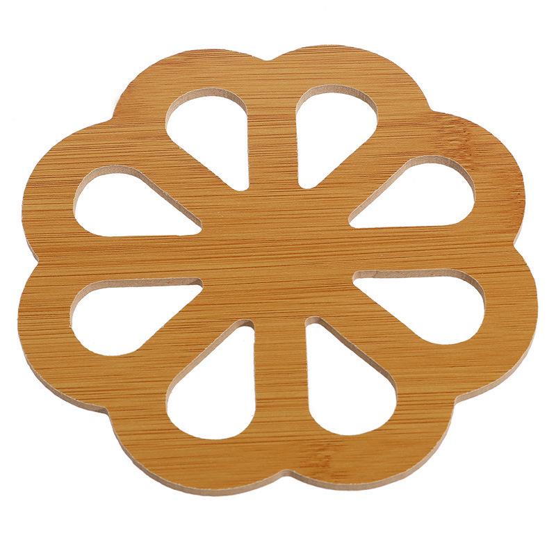 Large Cute Wooden Cartoon Anti-Slip Table Mat and Coaster Set