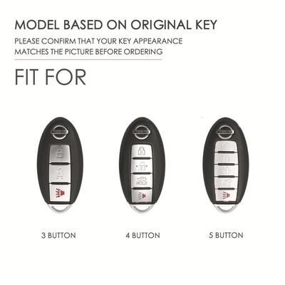 Étui de clé de voiture pour Nissan Nissan fait main tout compris en cuir protection