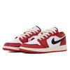 Jordan Air Jordan 1 Low Top Vintage Basketball Shoes Women's White Red Black FJ3465-160(Team-)