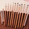 Sandalwood Handle Nail Design Pen Portable Pen Detail Brush New Manicure Pen  Nail Salon