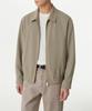 Musinsa Standard Linen-Like Minimal Blouson Jacket [Grayish Beige]