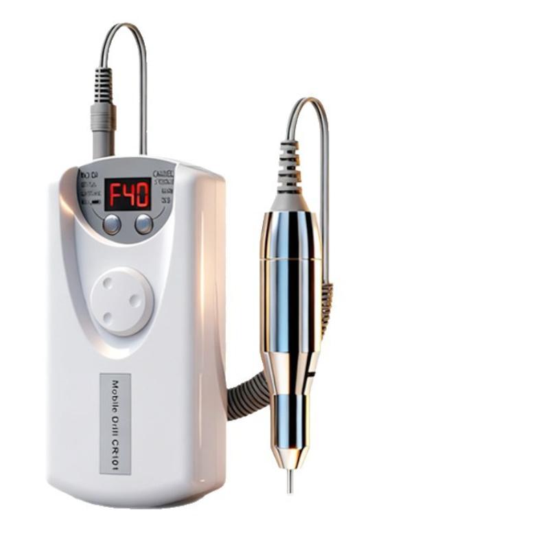 Nail Drill Machine Pro Lathe Nail Milling Cutter Rechargeable Nail Art Electric Sander Motor Polisher With 12 Polishing Head