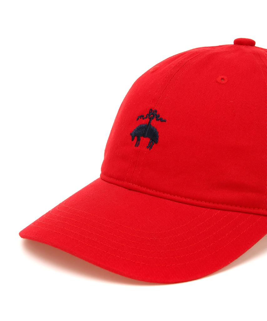 BROOKS BROTHERS [Unisex] Baumwoll-Baseballkappe mit Logo (rot) (Bbacmm7319Des)