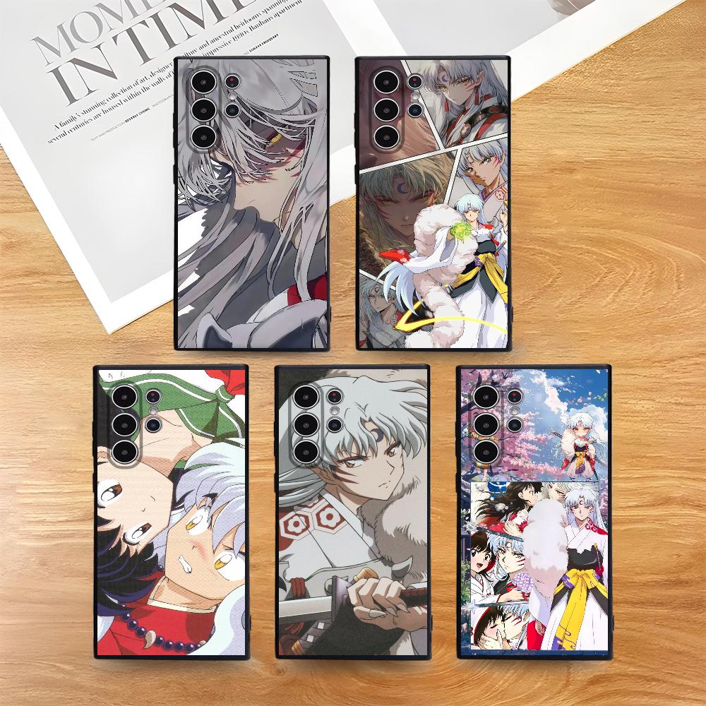 I-Inuyasha S-Sesshomaru Phone Case For Samsung Galaxy S25 S24 S22 S23 Ultra S21 S20 Plus Frosted Non-Slip Full Cover Soft Case
