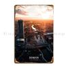 Denver Metal Sign Iron Mural Wall Decor Cinema Custom Tin Sign Poster