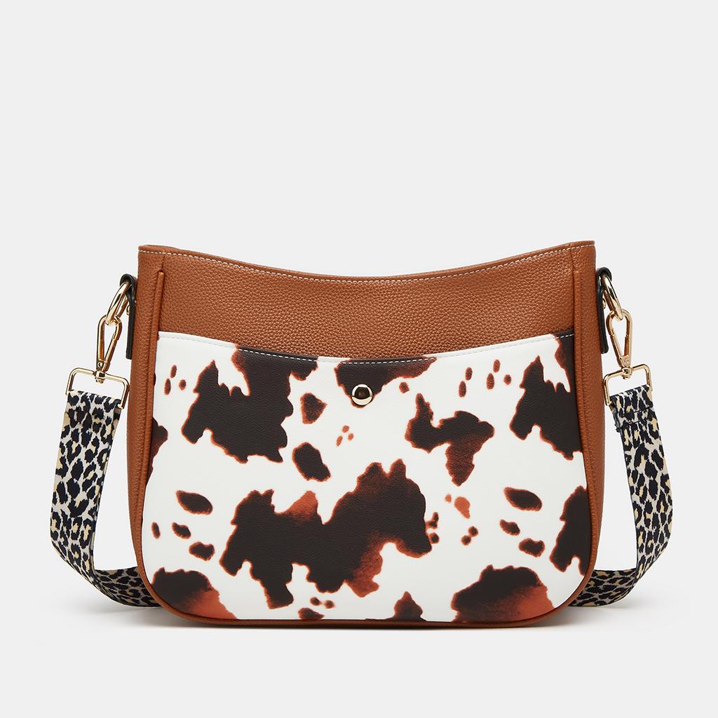 Moon Bag PU Leather Shoulder Bags Women Leisure Purses Fashion Crossbody Messenger Bag For Shopping School Large Capacity Summer