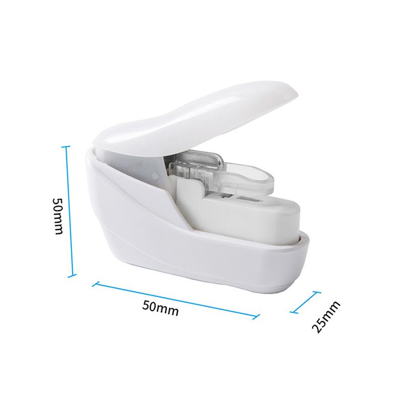 

Мини-степлер без гвоздей, простой и удобный степлер для сшивания книг, степлер без гвоздей белый