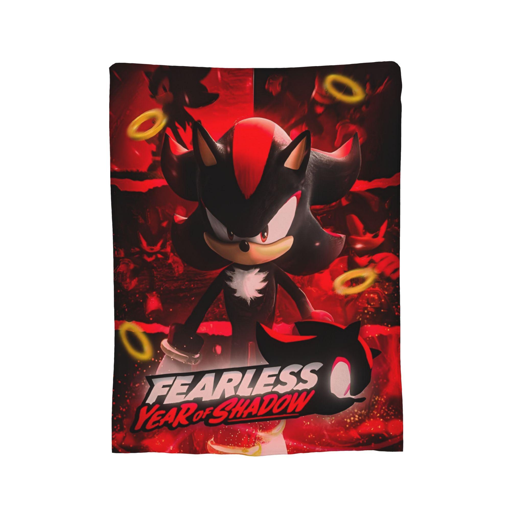 

Shadow The Hedgehog Anime Blankets Fleece Textile Decor Multi-function Super Soft Throw Blankets for Sofa Travel Bedspreads 50x60in