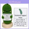 Handmade Crocheted Funny Cucumber And Potato Woolen Expression Gift Set