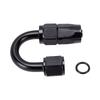 6AN 180 Degree One Piece Full Flow Hose End Fitting Swivel 6061 T6 Aluminum Alloy Hose End Fitting for Braided Hose