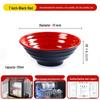 A8 Two-Color Melamine Noodle Bowl - Commercial-Grade Soup and Mala Tang Bowl for Restaurants and Catering