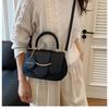 Women’s Summer Large-Capacity Minimalist Retro Solid Color Casual Crossbody Shoulder Armpit Bag