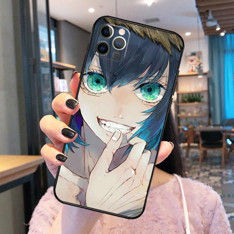 Demon Slayer Hashibira Inosuke Phone Case For iPhone 14 13 12 11 Pro Max Mini XR X XS Max 6 7 8 Plus SE 2020 Back Cover