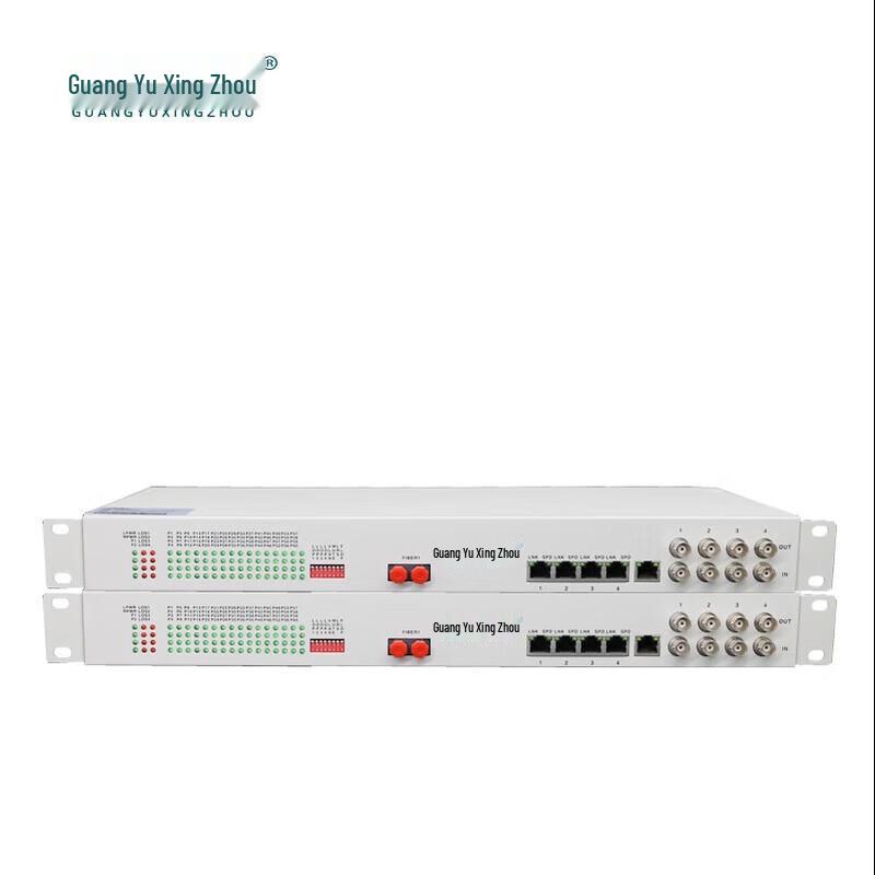 Integrated Multi-Service Fiber Optic Transceiver (64-channel Phone, 4E1, 4x 100M Ethernet)