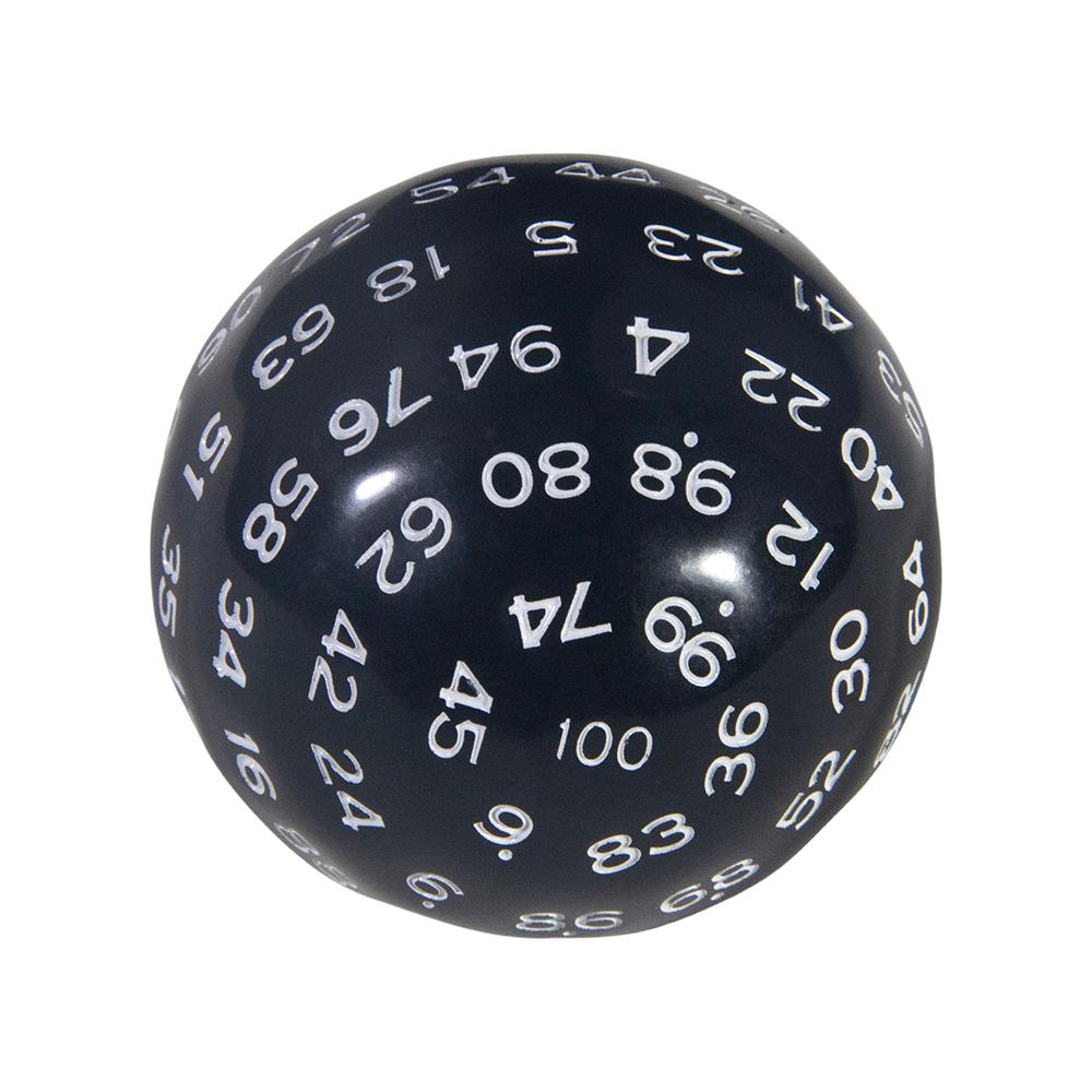 100 Sided Acrylic Dices D100 Dice with Bag for Table Board Role Playing Game Bar Club Tabletop Game Playing Board Game Accessories