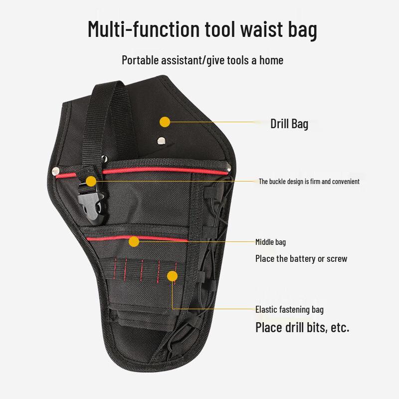 Portable Electrician's Tool Waist Bag
