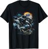 Orca In Space Planets Stars Whale Lover Tee Gift Unisex T-Shirt