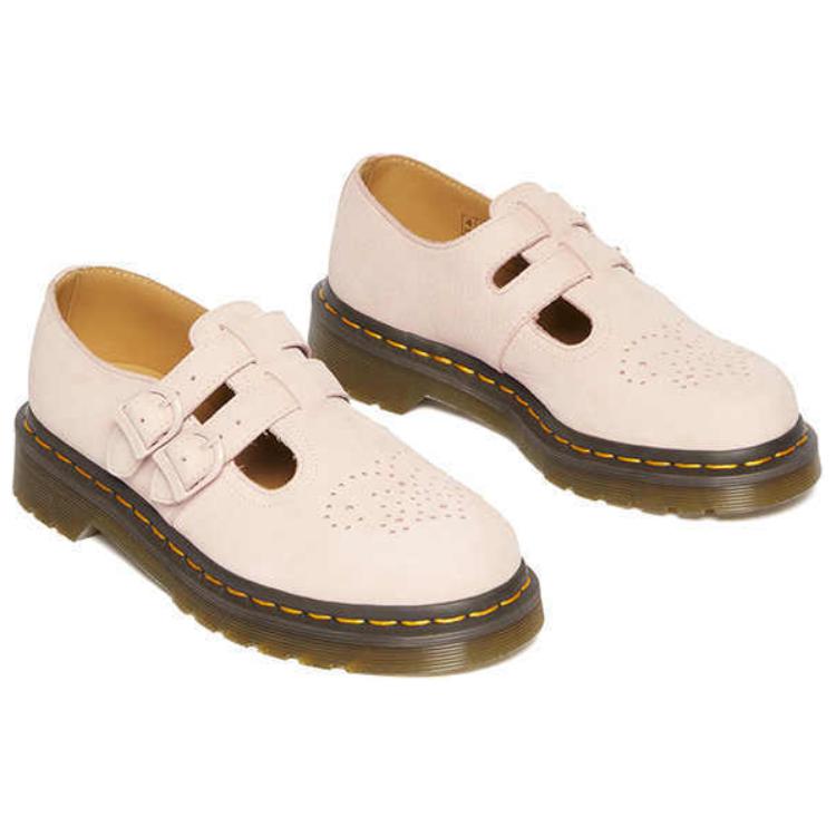 Dr. Martens 8065 Originals Leather Round Toe Fashion Buckle Casual Shoes Women Shoes Pink 41135650