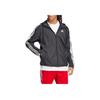 adidas Logo Stripe Hooded Jacket Men Outerwear Black IB0378