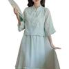 2026 Summer Women's Hanfu Dress: Modern Chinese Style Qipao Skirt