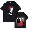 Rapper Playboi Carti Antagonist Tour T-shirt 2023 Concert Fans T Shirt Men's Fashion Hip Hop Short Sleeve Oversized T-shirts