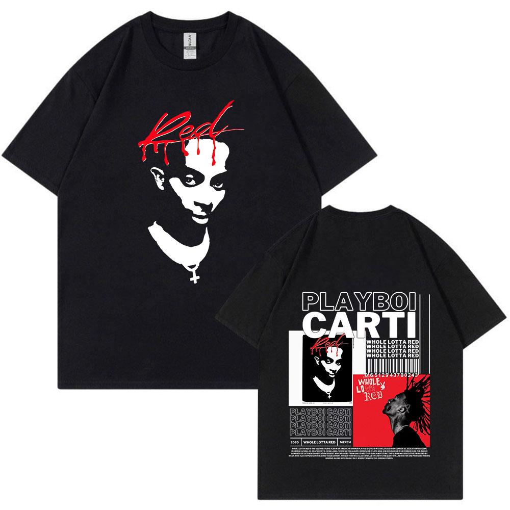 Rapper Playboi Carti Antagonist Tour T-shirt 2023 Concert Fans T Shirt Men's Fashion Hip Hop Short Sleeve Oversized T-shirts