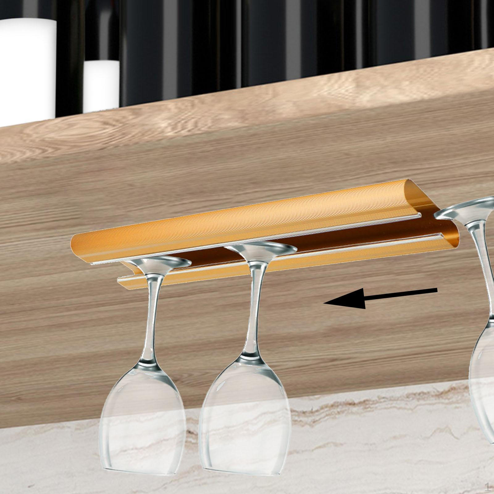 

Подвесная стойка для бокалов, решение для хранения бокалов, столовая, отель, вечеринка золотистый