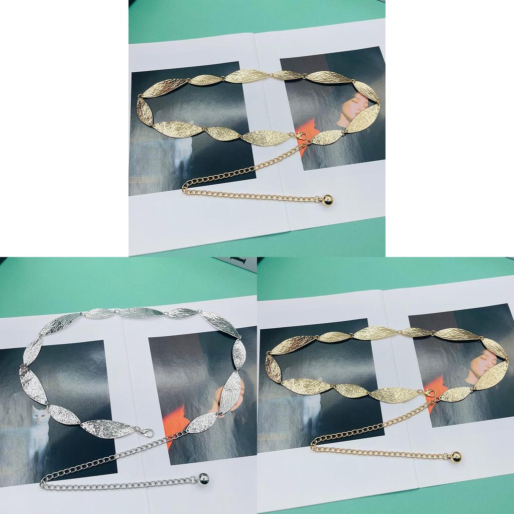 Vintage Silver Metal Waist Chain For Women With Water Drilled Embellishments Fashionable Ethnic Style For Summer Wear