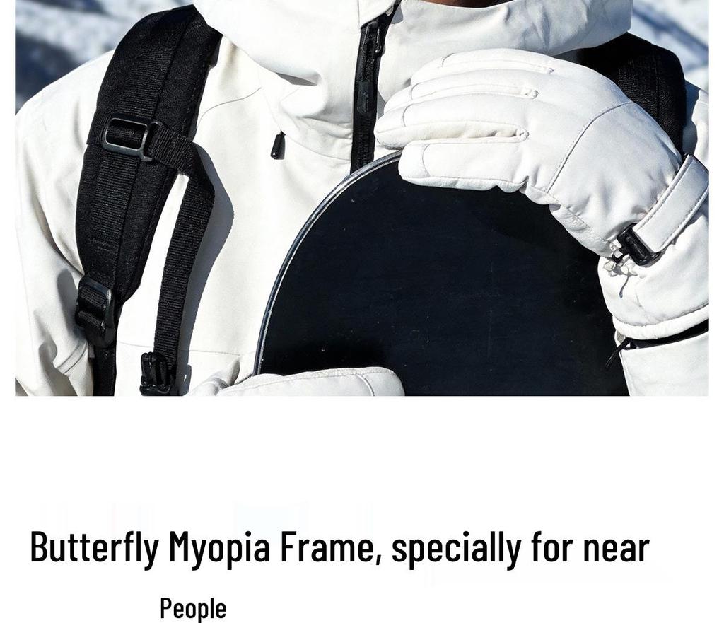 KAPVOE Anti-Fog Windproof Ski & Snowboard Goggles for Outdoor Sports