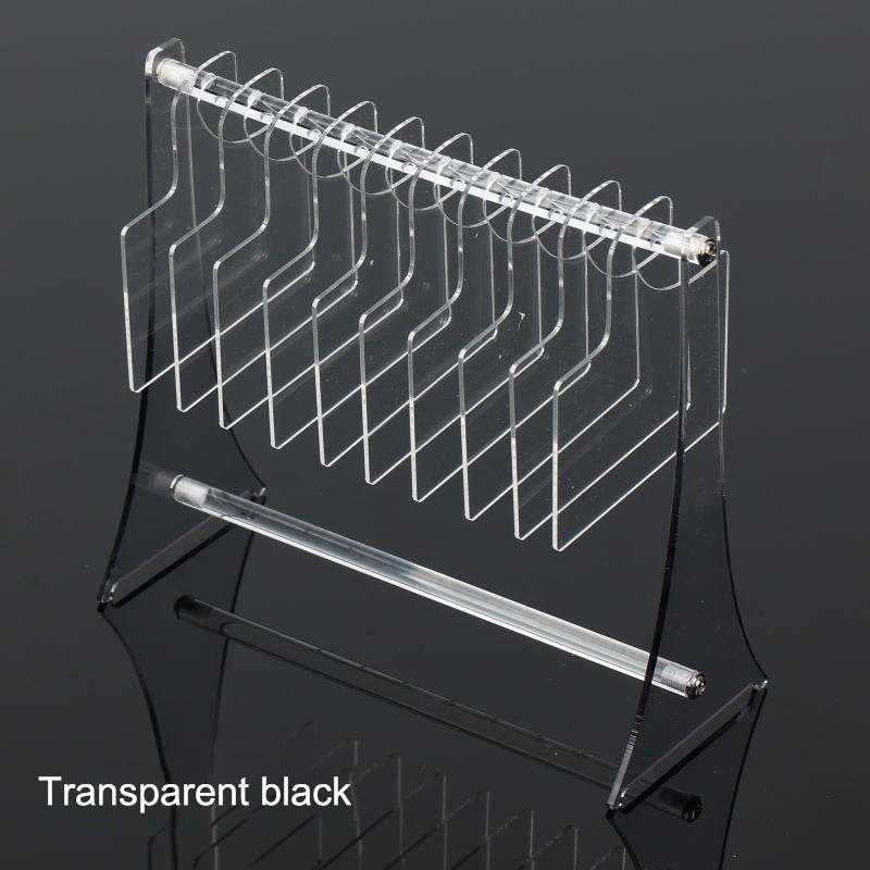 

Transparent Acrylic Hook Style Nail Art Display Rack Board Gel Color Works Sample Exhibition Tools For Stand Manicure Tools чорний