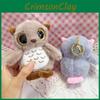 Cute Owl Plush Doll With Short Plush Material For Backpack Charm And Collectible