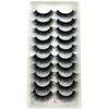 AMSDCN Artificial Mink Short Natural Dramatic False Eyelashes Short Eyelashes 10 Pairs of 3D Eyelash Makeup False Eyelashes
