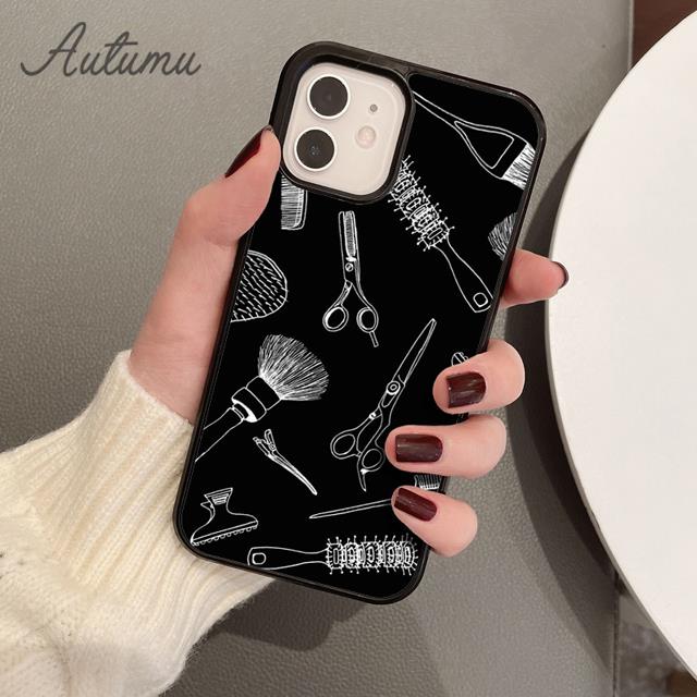 

Barber Shop Hair Stylist tools Phone Case for iPhone 17 Air 15 16 16e 11 12 13 14 Pro Max Plus Cover coque Fundas Shell iPhone 13