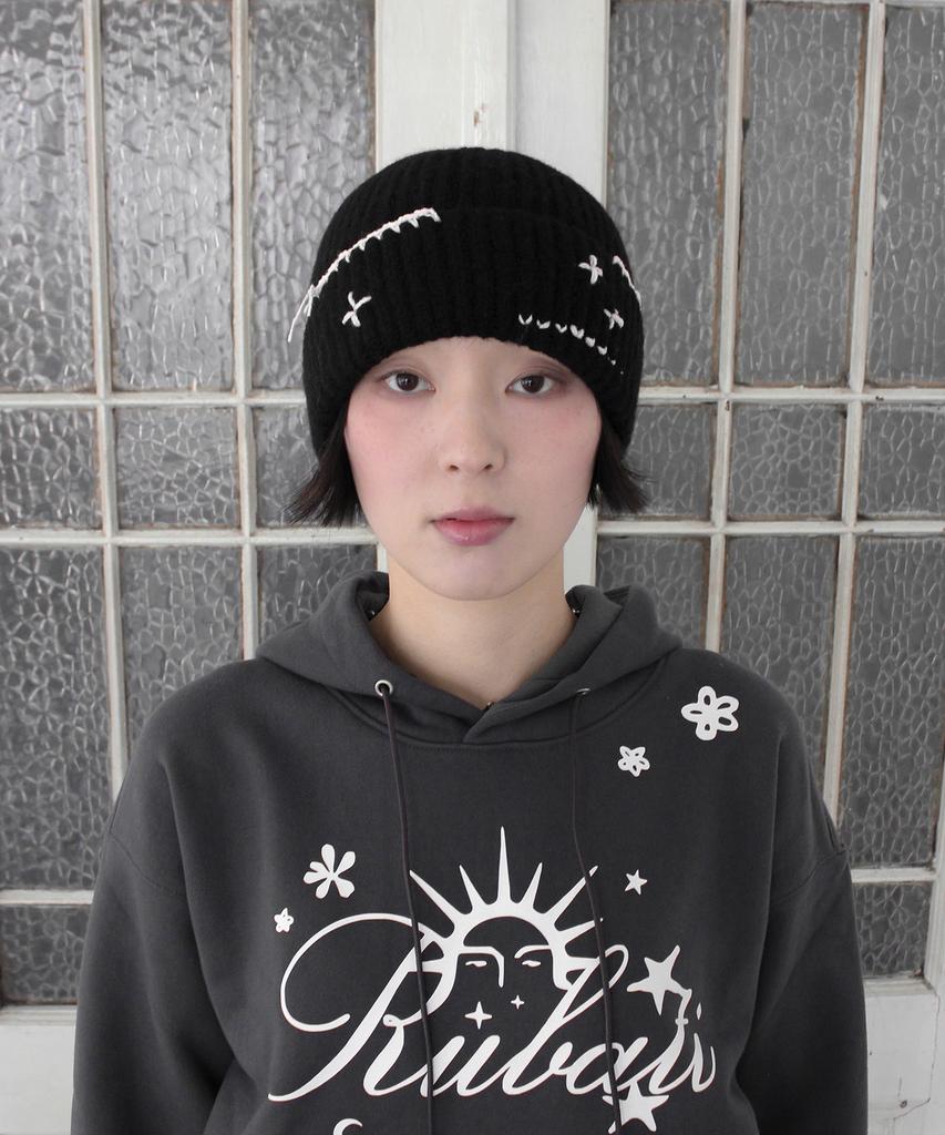 RUBATI Hand-Stitched Beanie_Black