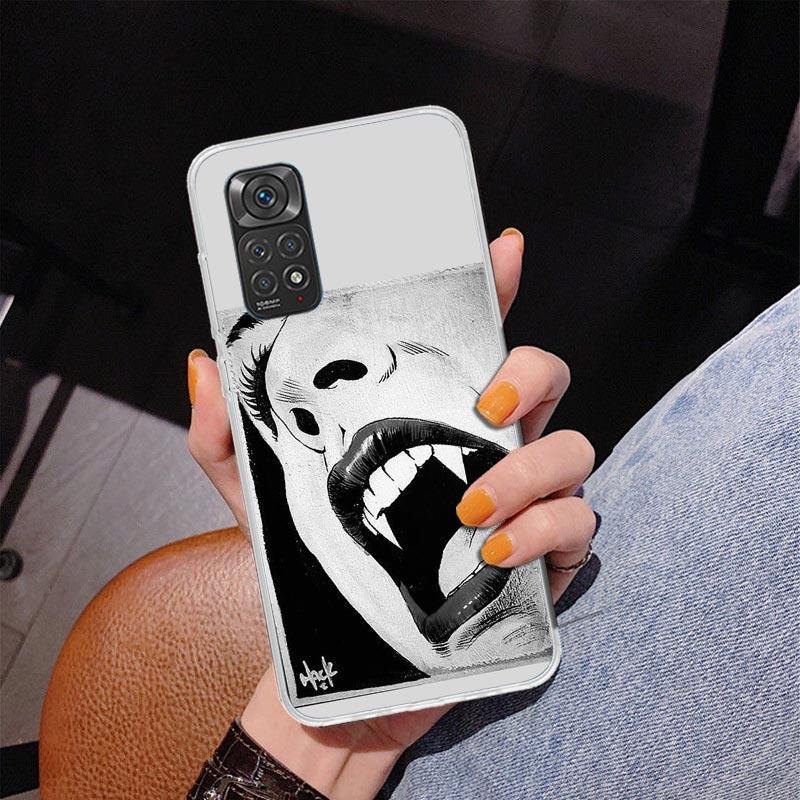 Gotische Vampir Scharlachrote Kunst Handyhülle Für Xiaomi Redmi Note 15 14 13 12S 12 11 Pro Plus 14S 11S 11E 10 10S 11T 5G Personalisierte C