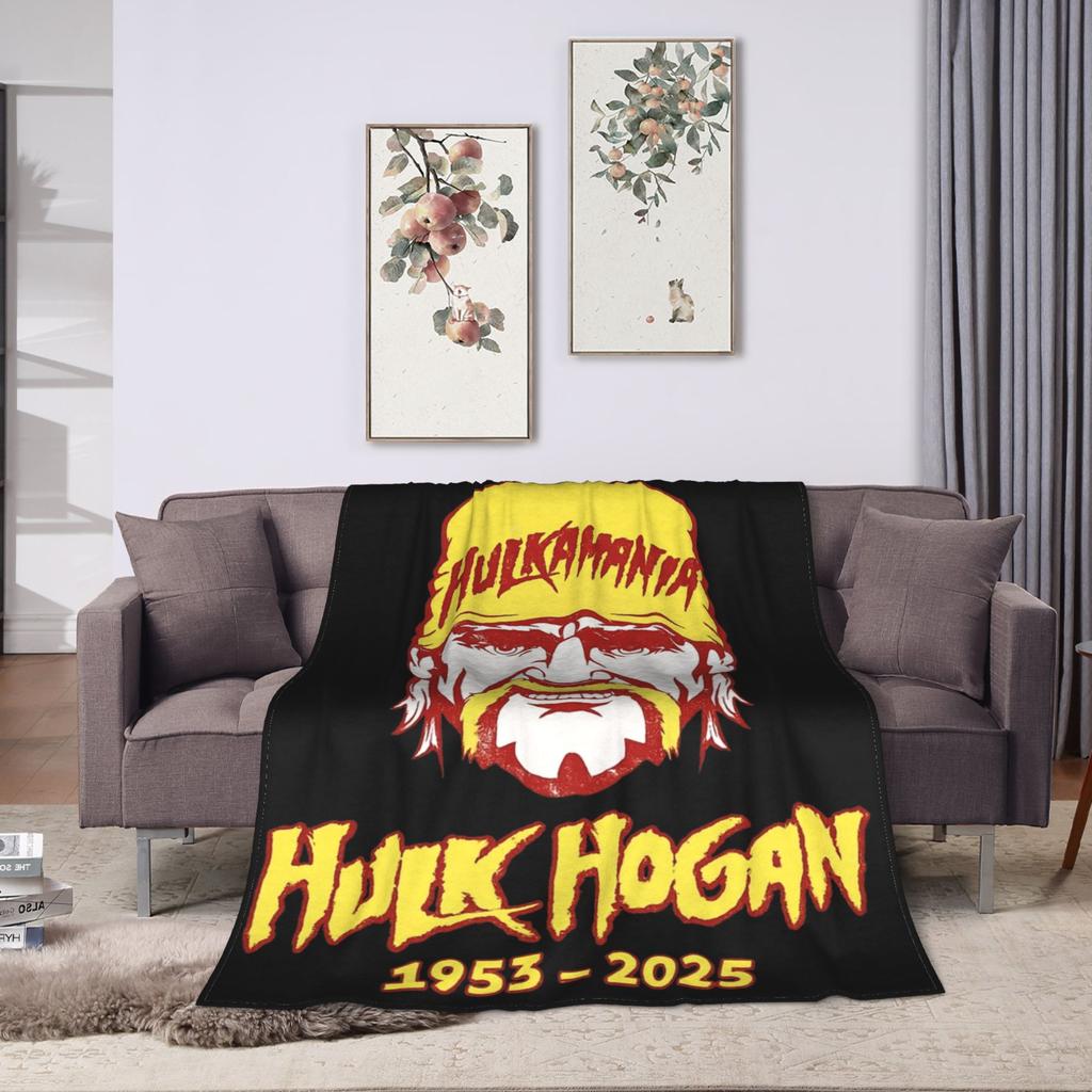 Hulk Hogan Legend Memorial Wrestling Blankets Fleece  Winter  Multi-function Soft Throw Blanket for Bed Couch Bedspread