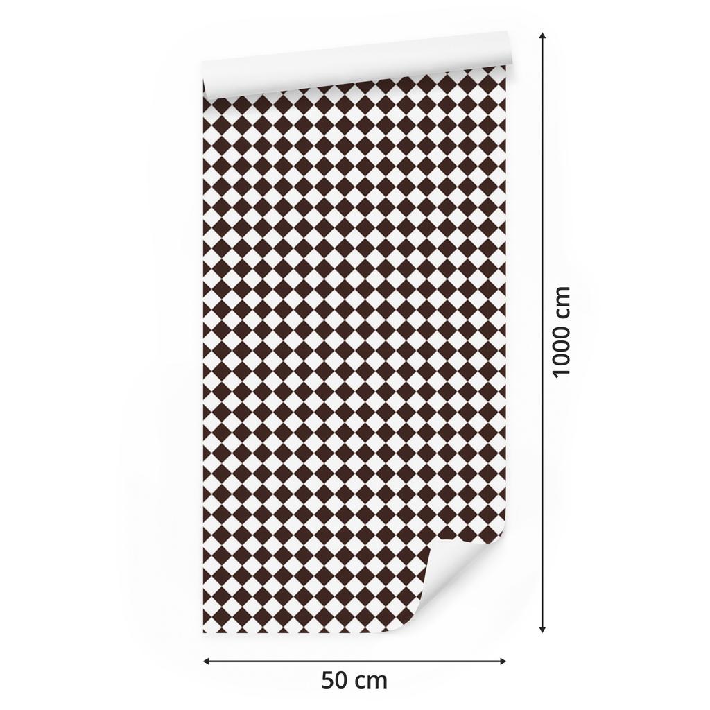 Geometric rhombus wallpaper gray and red 50x1000