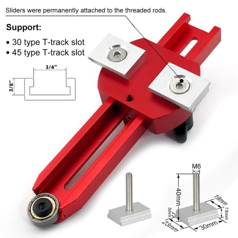 Thin Rips Jig Extended Thin Rips Jig Table Sawing Guide for Precise Narrow Strips Cut for Table Sawing, Routers Band Saw