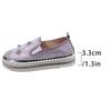 Fashion Large Shiny Crystal Decor Casual Shoes Woman Plus Size Thick Sole Non Slip Flats Mujer Women's Light Comfort Platform Loafers