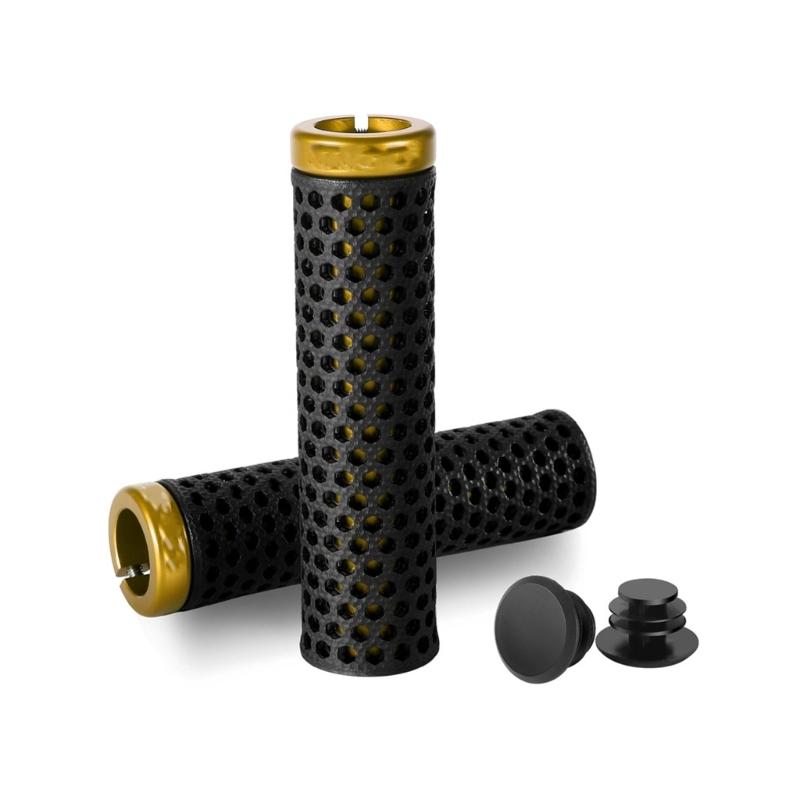 1 Pair Shock Absorbing Mountain Bikes Handlebars End Grip Bicycles Handle Cover Handlebars Grip Hollow Bicycles Grip