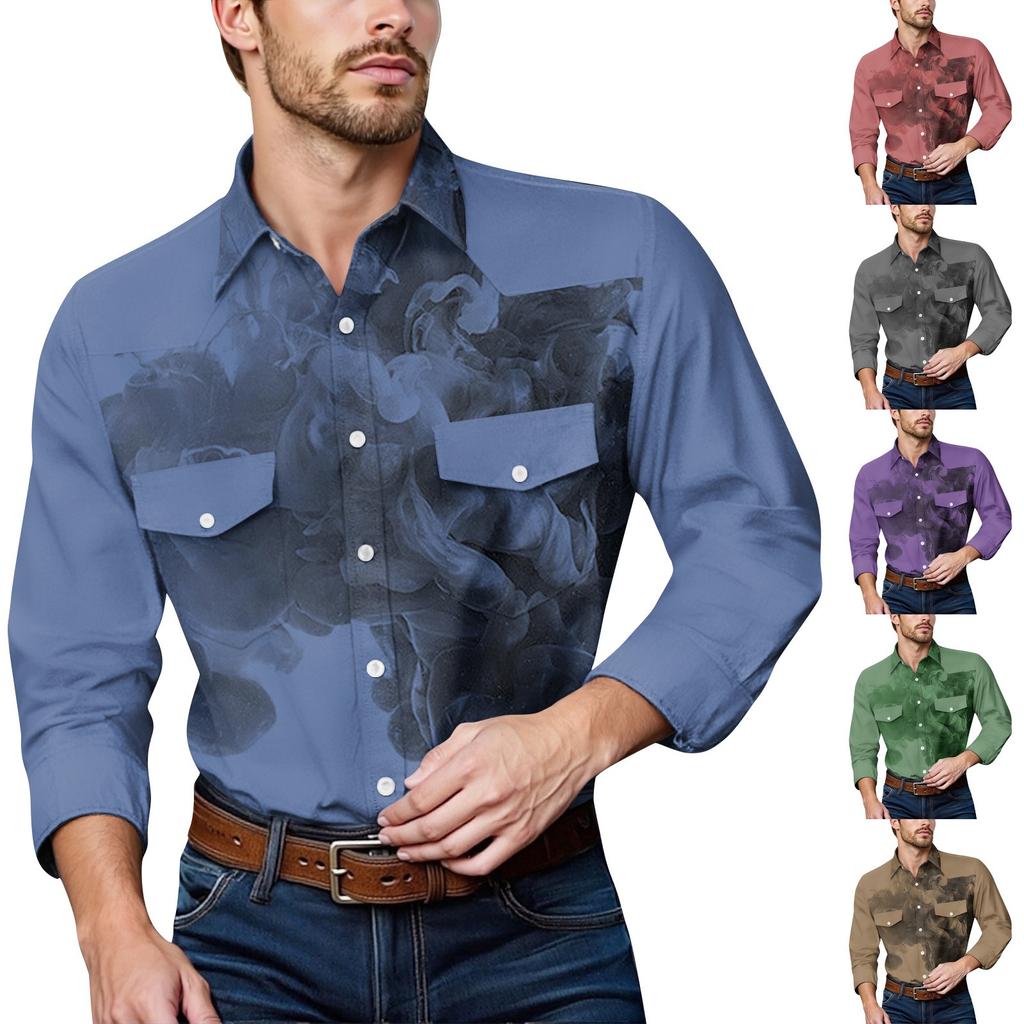 Men'S Fashionable Lapel And Shoulder Length Short Sleeved Casual Top