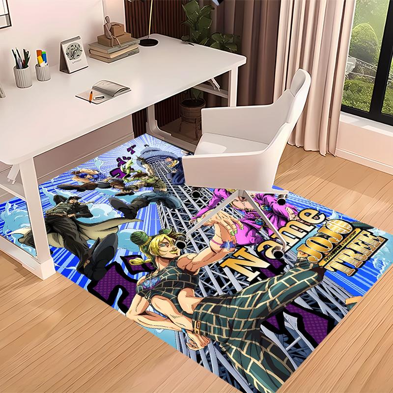 Custom Personalization JoJo's Bizarre Adventure Print Area Rug - Soft, Washable Non-Slip Indoor Mat,Living Room,Home&Office Decorative Rug